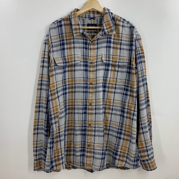 Prana Other - PrAna Men's Edgewater Long Sleeve Button Down Shirt In Heather Grey Size XXL
